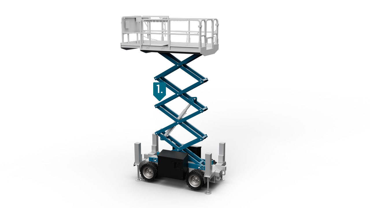 scissor crane aerial platform